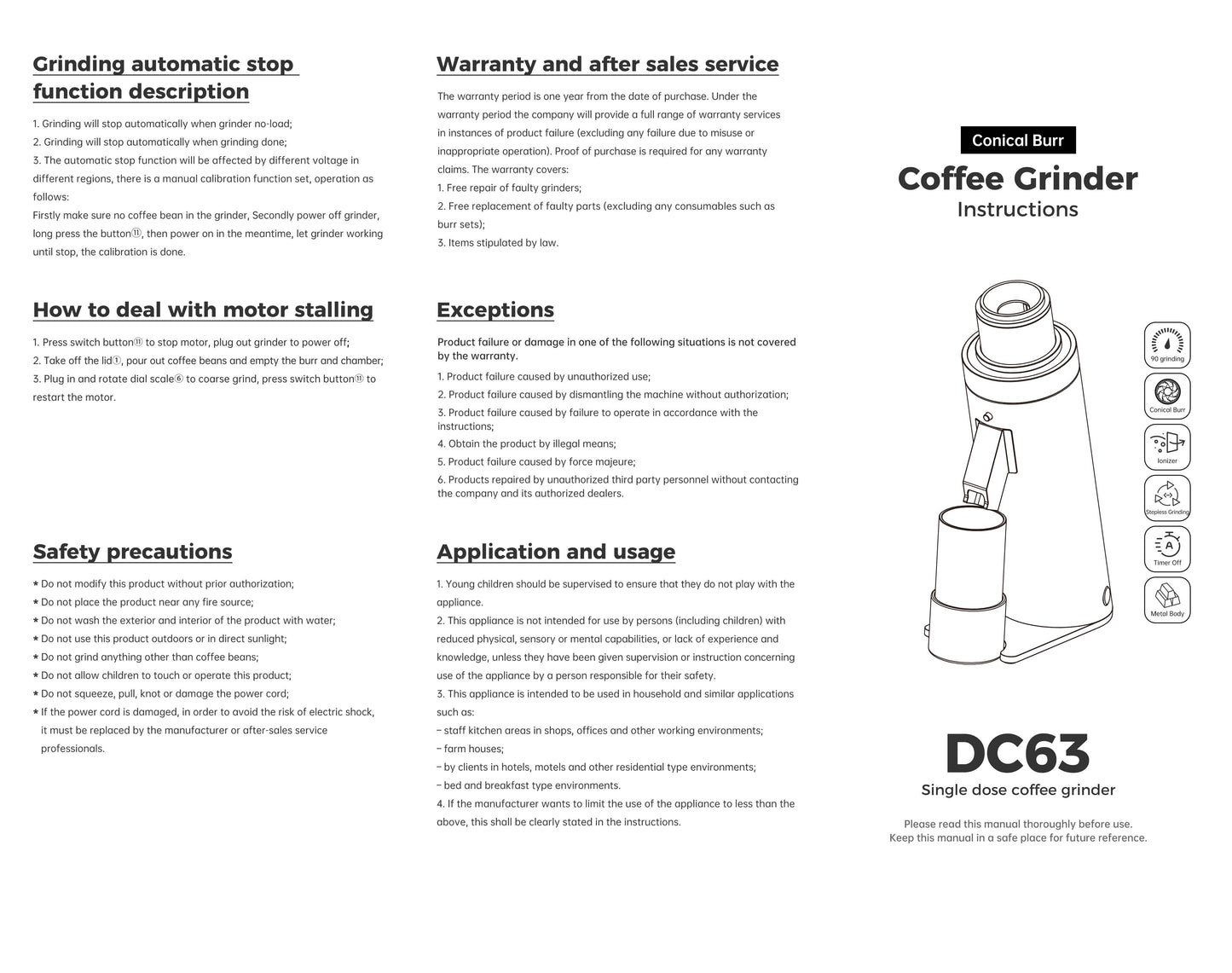 DC63 Coffee Grinder